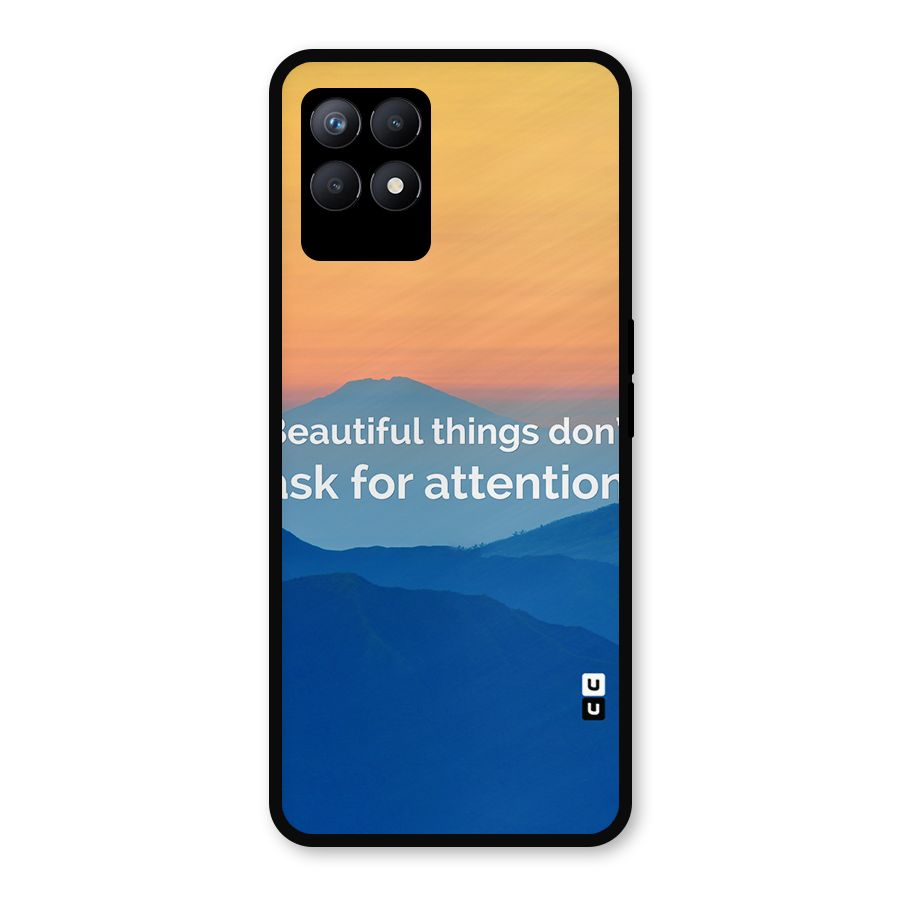 Beautiful Things Quote Metal Back Case for Realme Narzo 50
