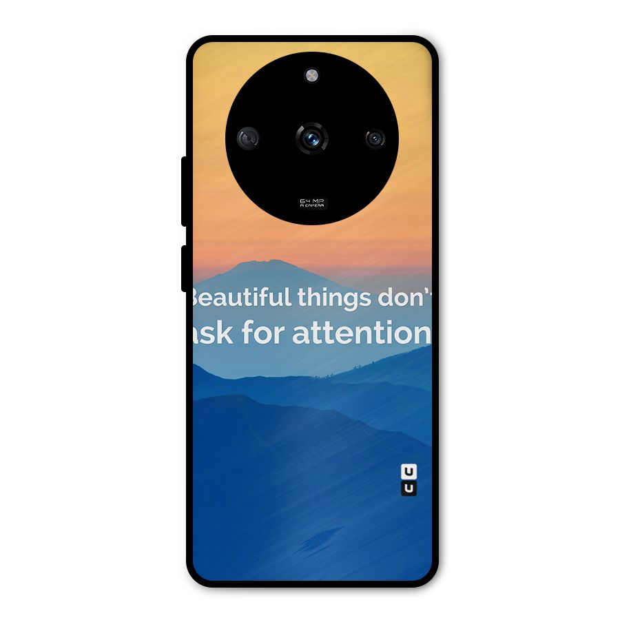 Beautiful Things Quote Metal Back Case for Realme Narzo 60 5G