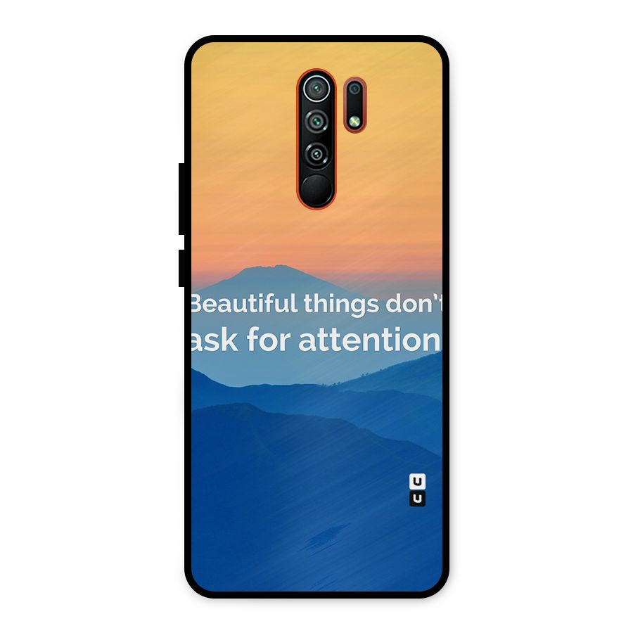 Beautiful Things Quote Metal Back Case for Redmi 9 Prime