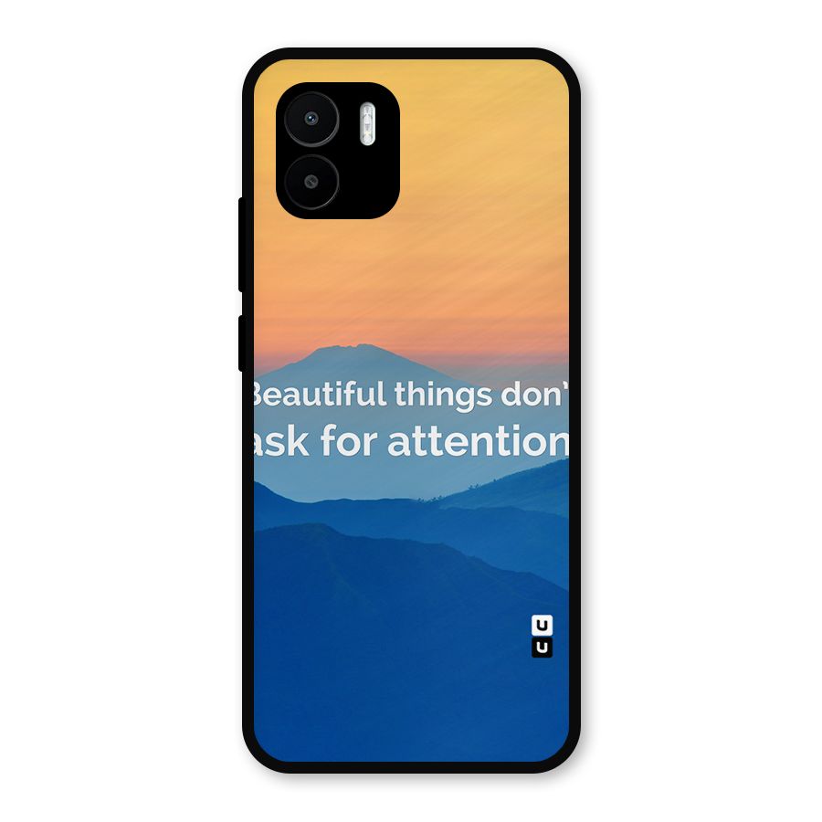 Beautiful Things Quote Metal Back Case for Redmi A2