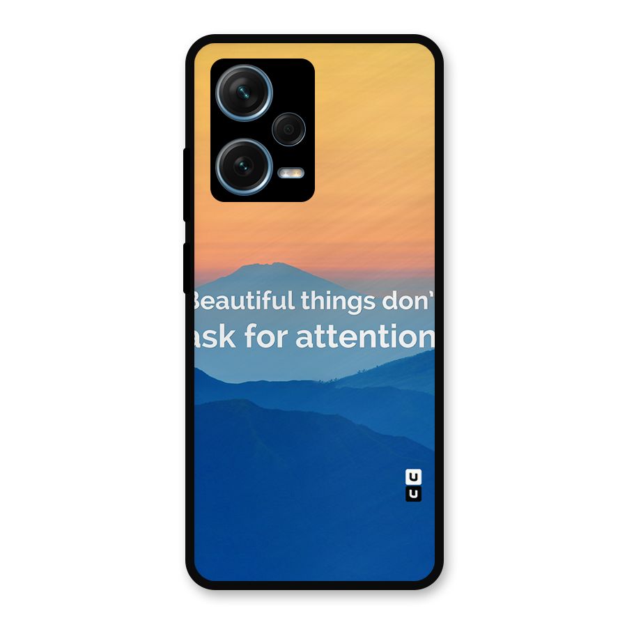 Beautiful Things Quote Metal Back Case for Redmi Note 12 Pro Plus 5G