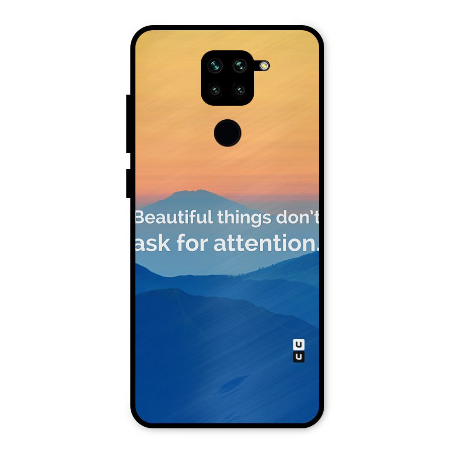 Beautiful Things Quote Metal Back Case for Redmi Note 9