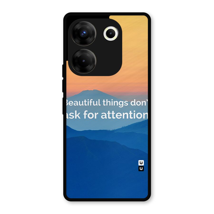Beautiful Things Quote Metal Back Case for Tecno Camon 20