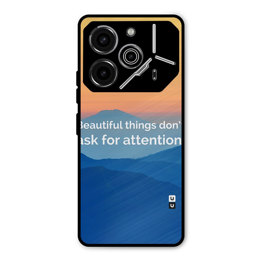 Beautiful Things Quote Metal Back Case for Tecno Pova 6 Pro
