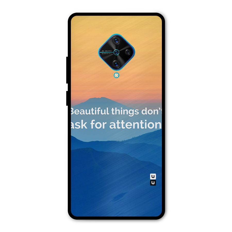 Beautiful Things Quote Metal Back Case for Vivo S1 Pro