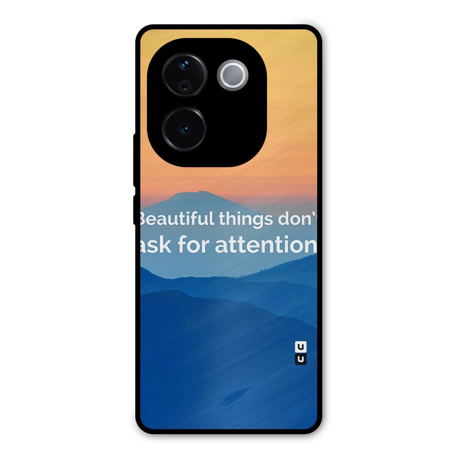 Beautiful Things Quote Metal Back Case for Vivo T3 Pro