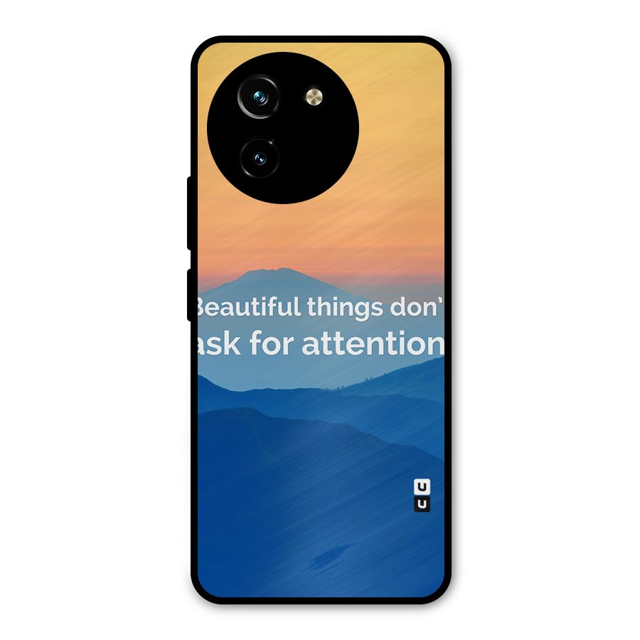 Beautiful Things Quote Metal Back Case for Vivo T3x