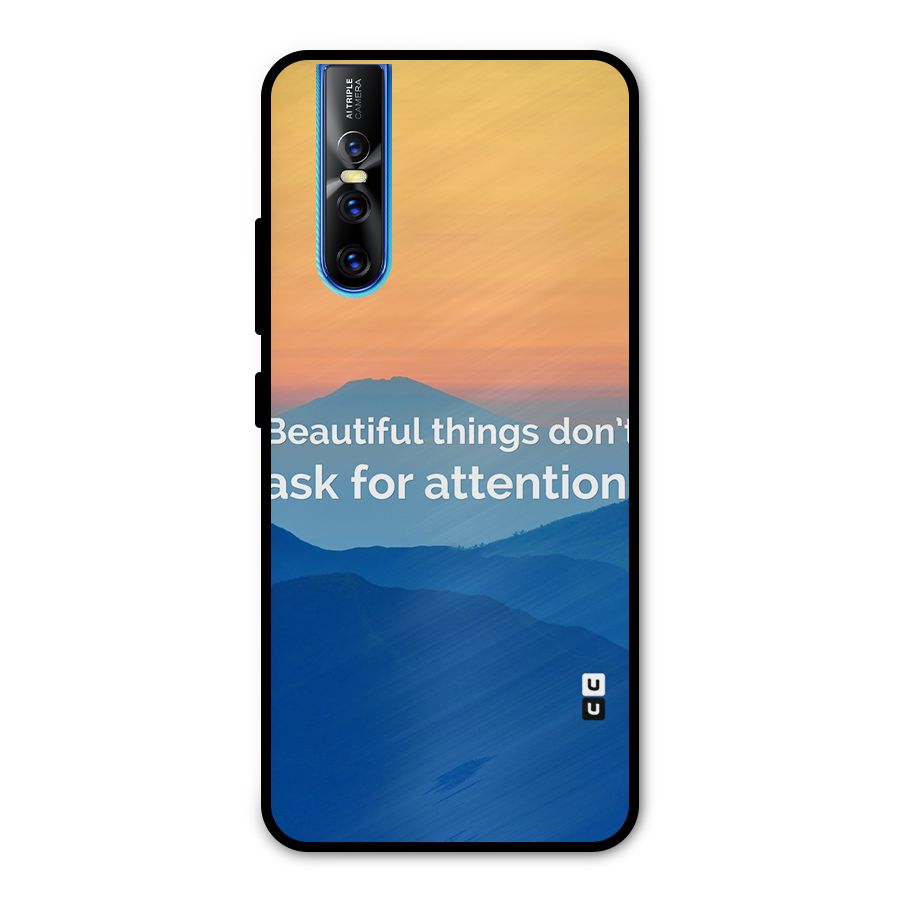 Beautiful Things Quote Metal Back Case for Vivo V15 Pro