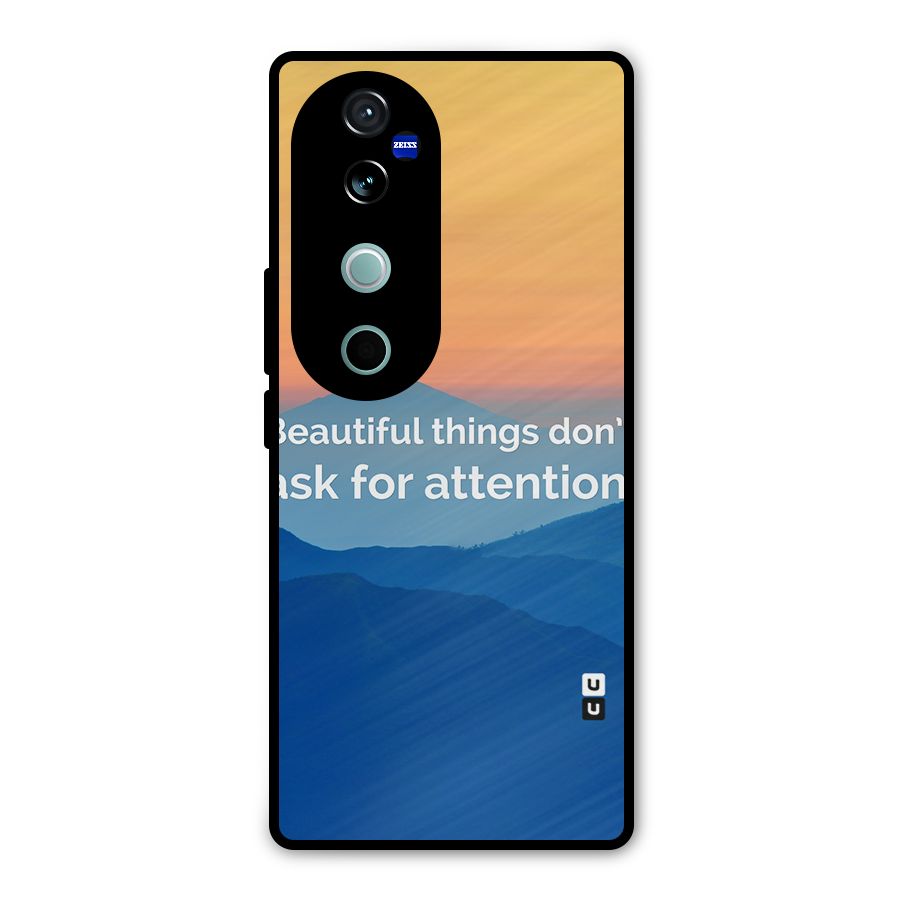 Beautiful Things Quote Metal Back Case for Vivo V40