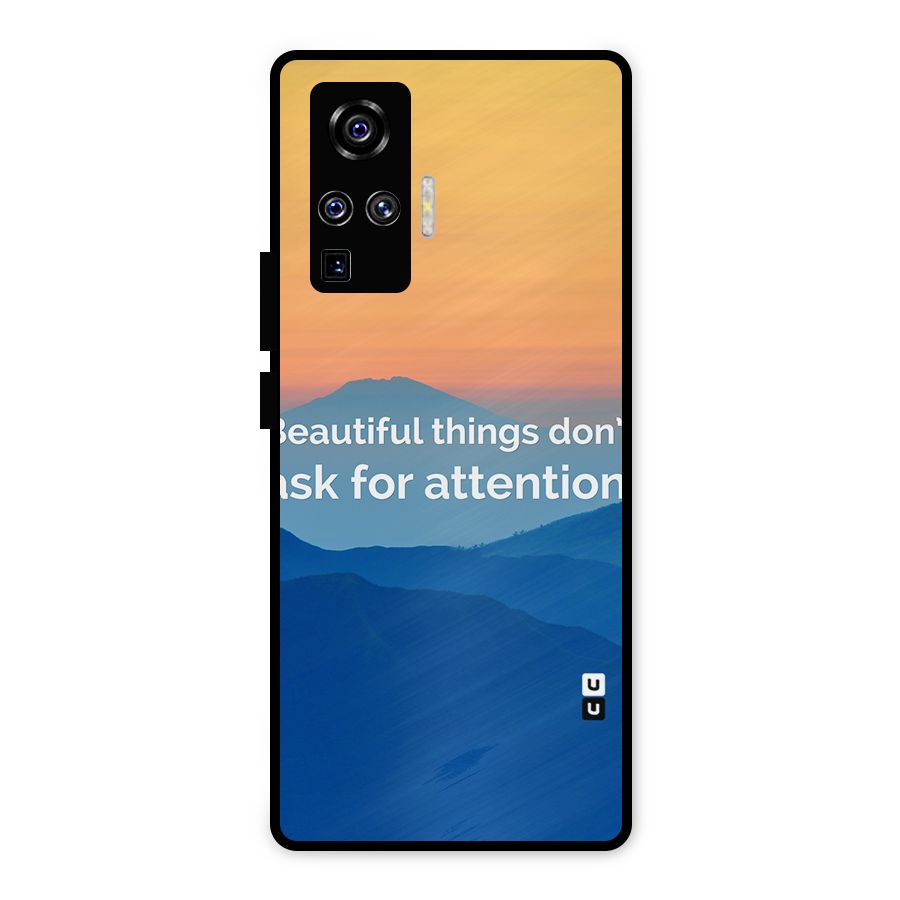 Beautiful Things Quote Metal Back Case for Vivo X50 Pro
