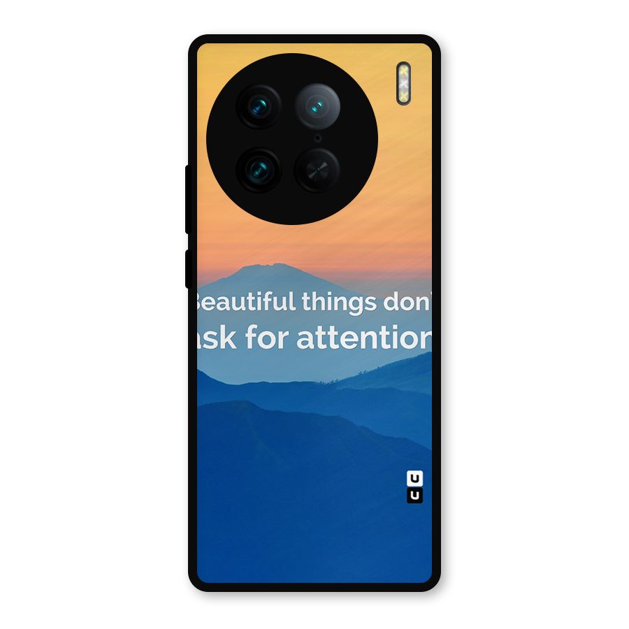 Beautiful Things Quote Metal Back Case for Vivo X90 Pro