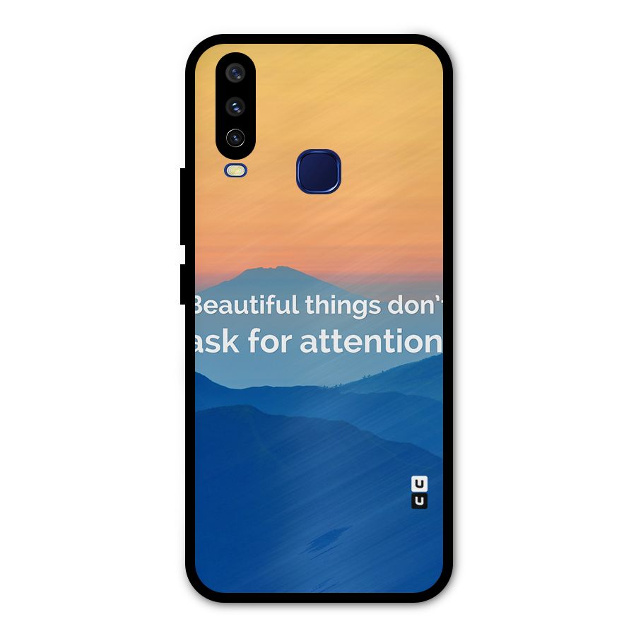Beautiful Things Quote Metal Back Case for Vivo Y12