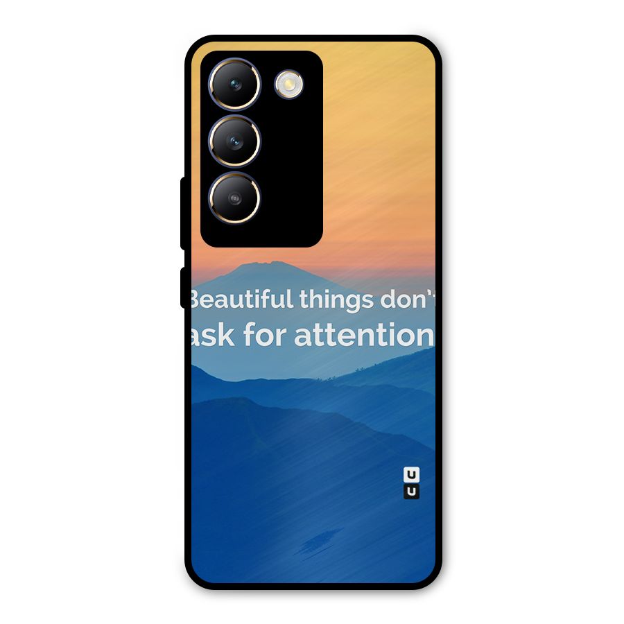 Beautiful Things Quote Metal Back Case for Vivo Y200e