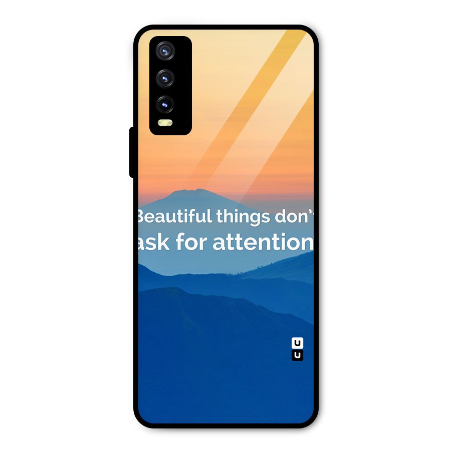Beautiful Things Quote Metal Back Case for Vivo Y20 2021