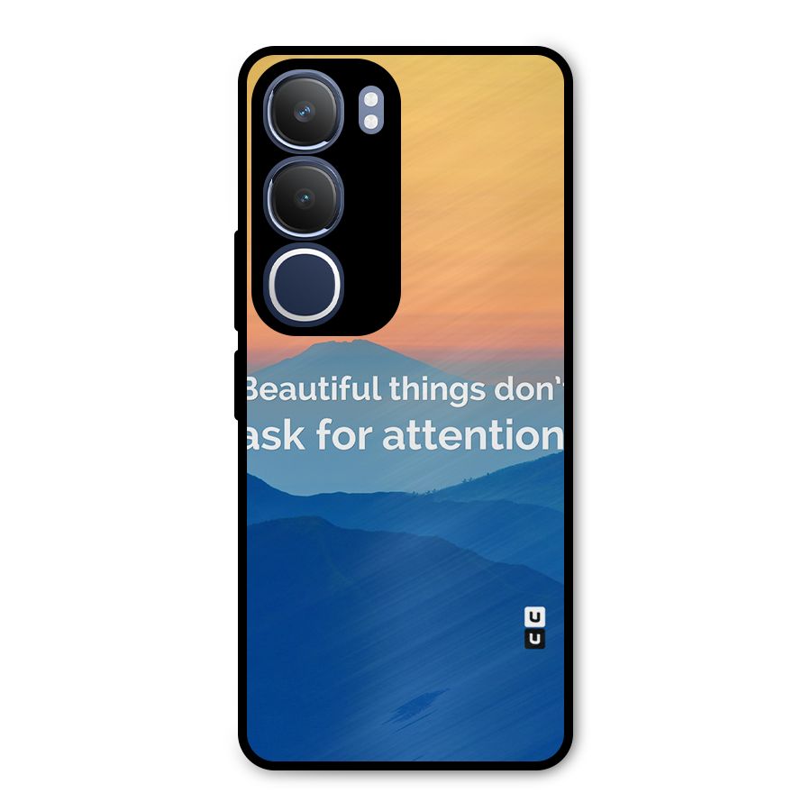Beautiful Things Quote Metal Back Case for Vivo Y29