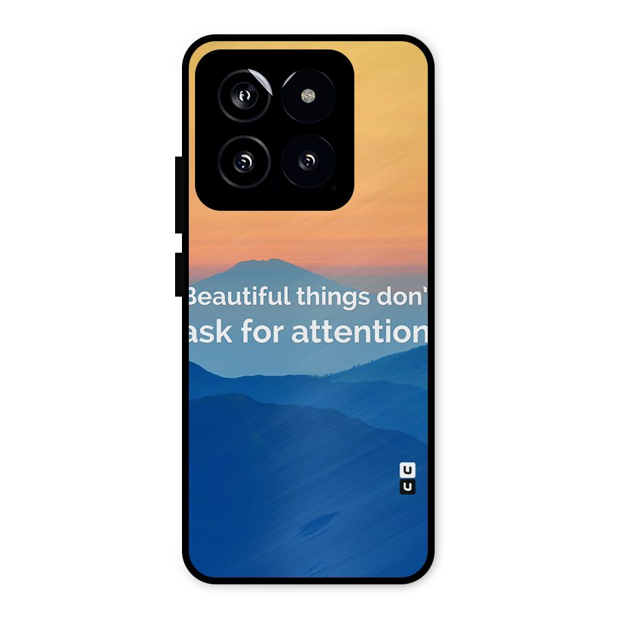 Beautiful Things Quote Metal Back Case for Xiaomi 14