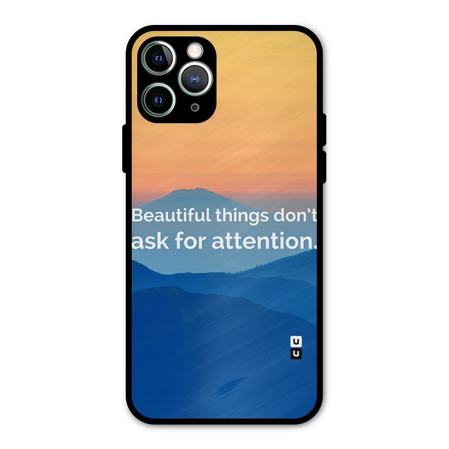 Beautiful Things Quote Metal Back Case for iPhone 11 Pro Max