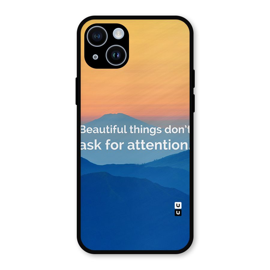 Beautiful Things Quote Metal Back Case for iPhone 14
