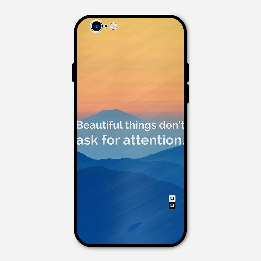 Beautiful Things Quote Metal Back Case for iPhone 6 6s