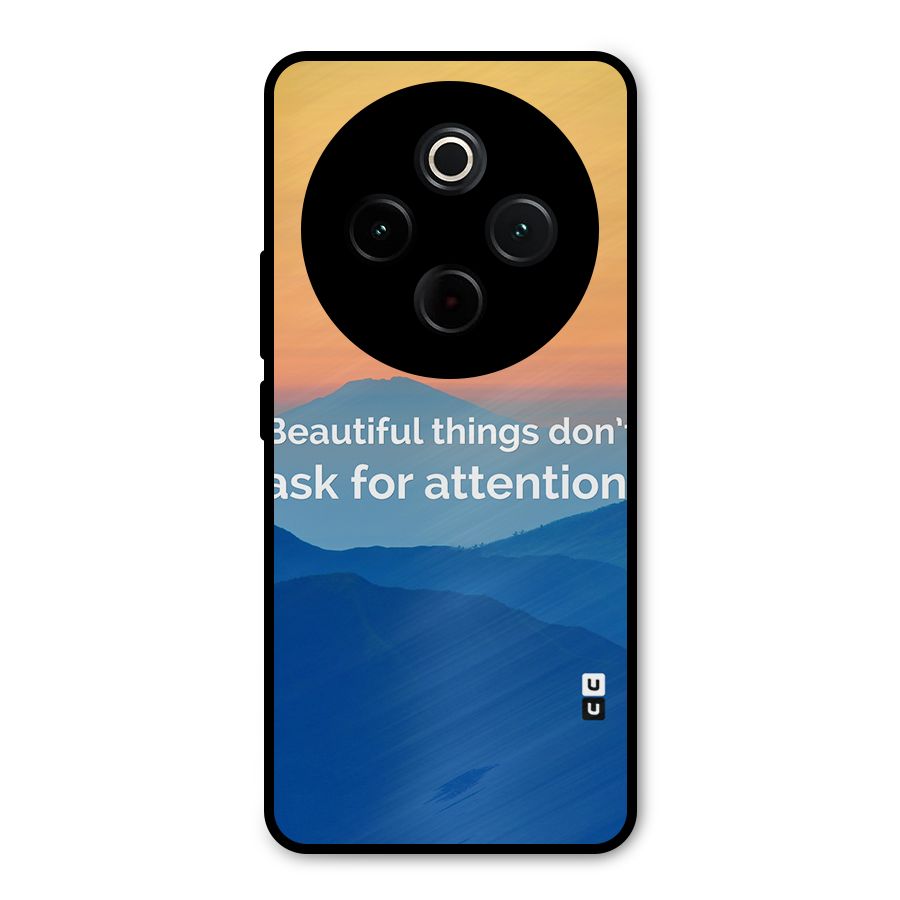 Beautiful Things Quote Metal Back Case for iQOO Z10