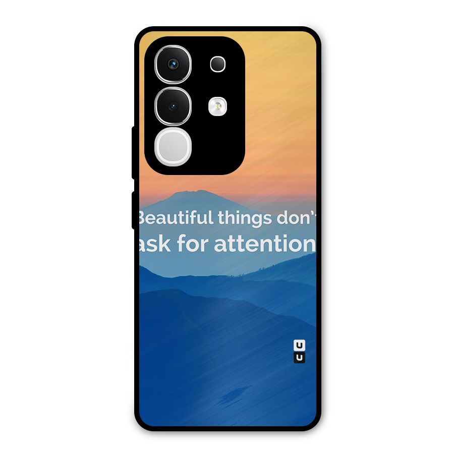 Beautiful Things Quote Metal Back Case for iQOO Z10x