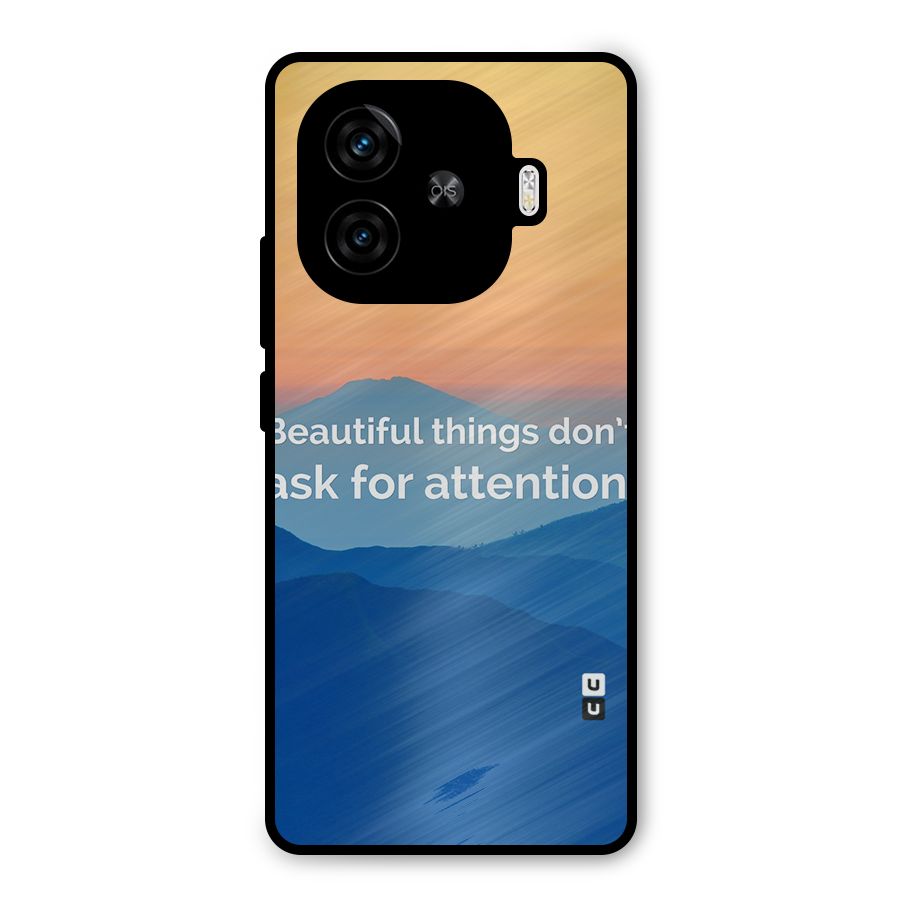 Beautiful Things Quote Metal Back Case for iQOO Z9 Turbo