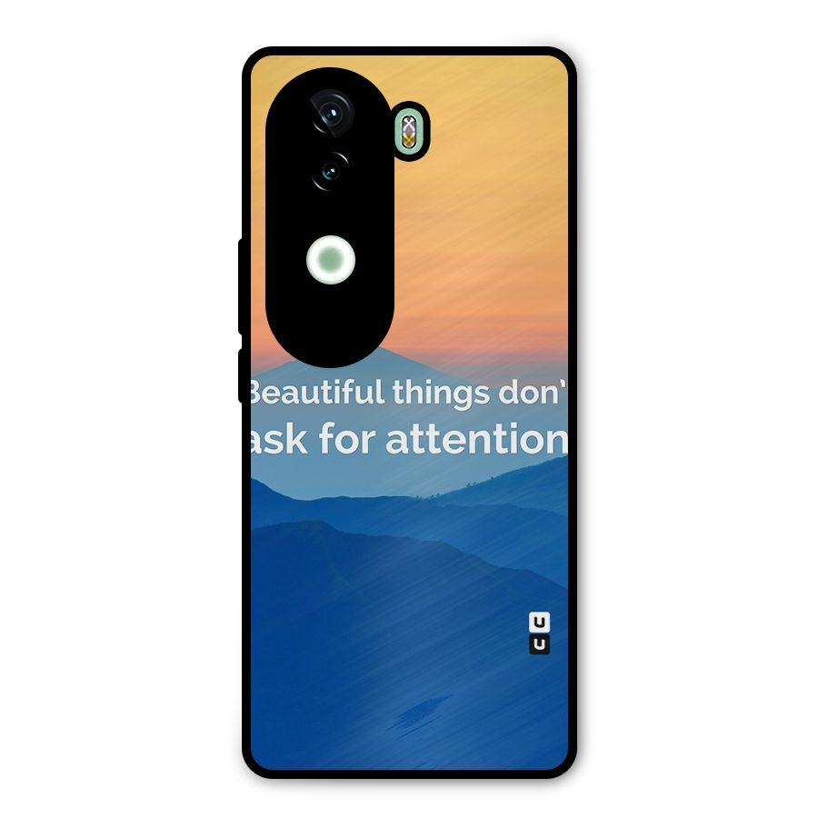 Beautiful Things Quote Metal Back Case for iQOO Z9s