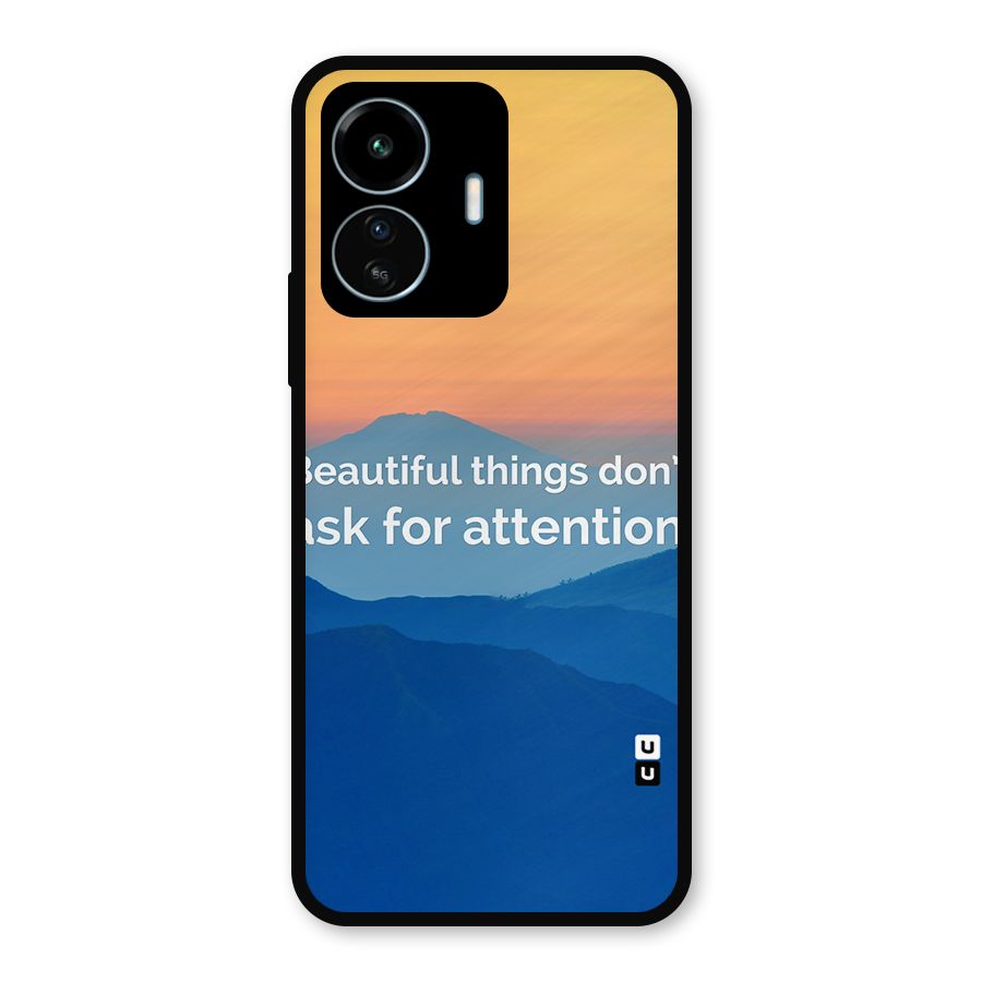 Beautiful Things Quote Metal Back Case for vivo iQOO Z6 Lite 5G