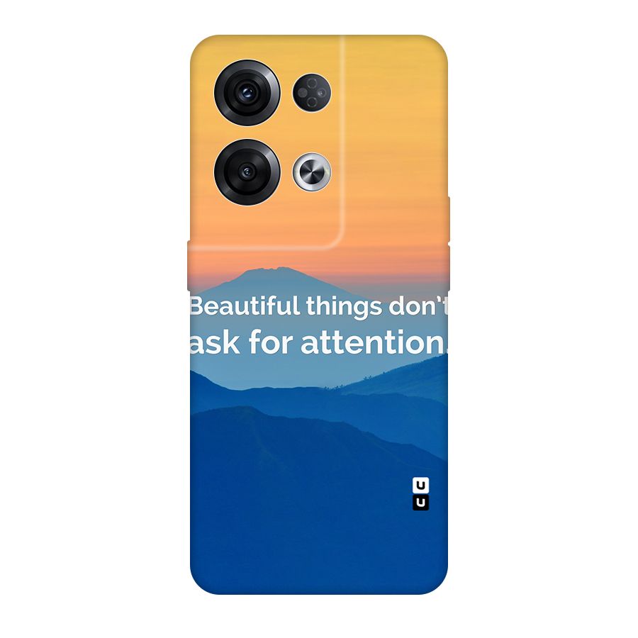 Beautiful Things Quote Original Polycarbonate Back Case for Oppo Reno8 Pro 5G