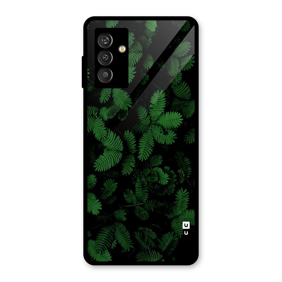 Beautiful Touch Me Not Glass Back Case for Galaxy M13