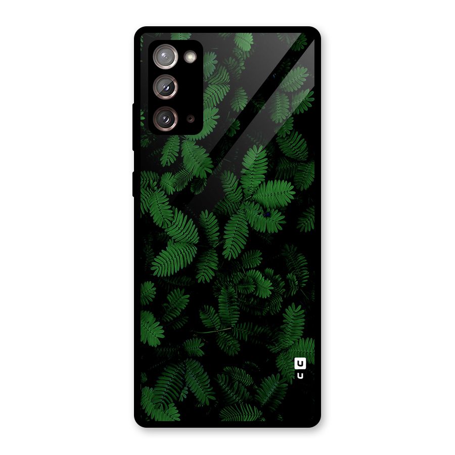 Beautiful Touch Me Not Glass Back Case for Galaxy Note 20