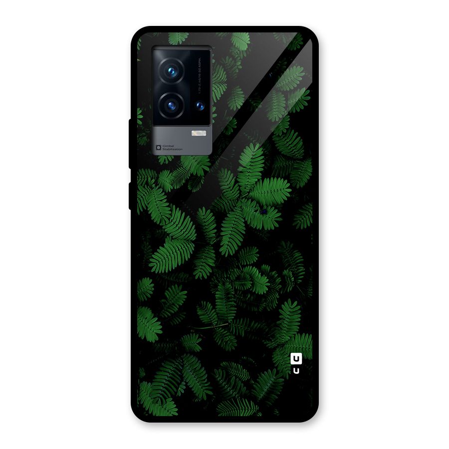 Beautiful Touch Me Not Glass Back Case for iQOO 9 5G