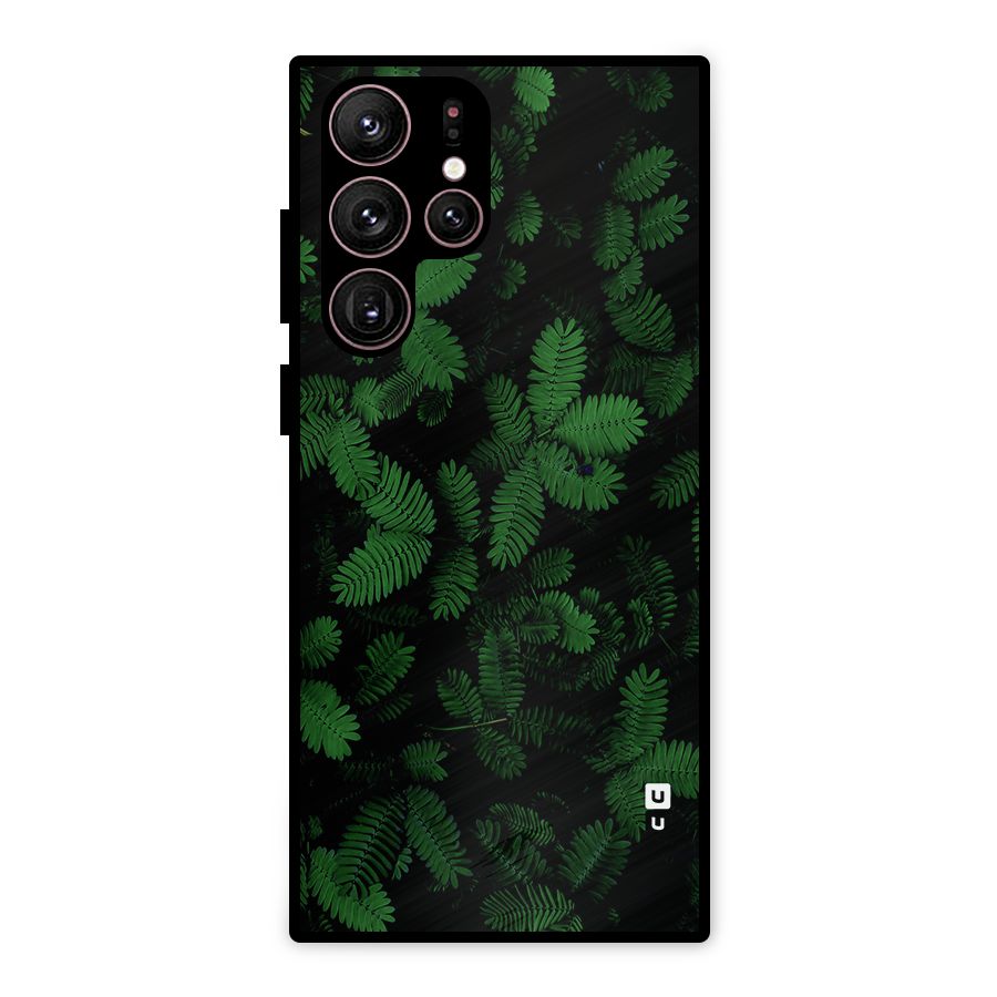 Beautiful Touch Me Not Metal Back Case for Galaxy S22 Ultra 5G