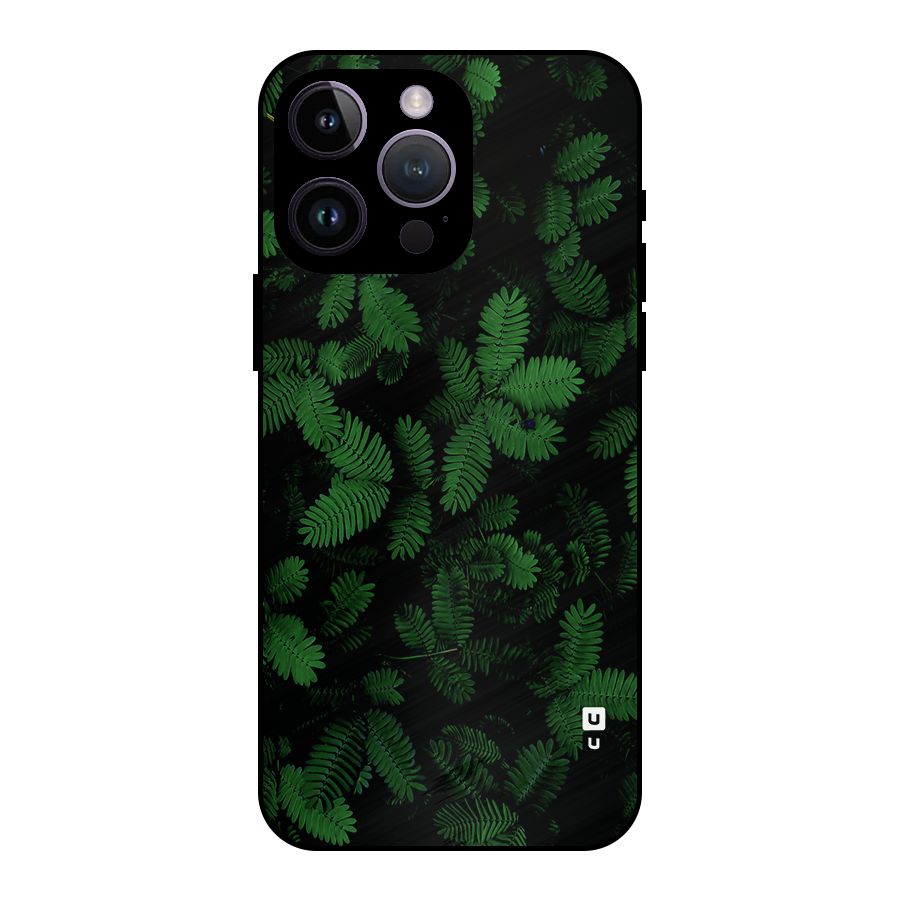Beautiful Touch Me Not Metal Back Case for iPhone 14 Pro Max