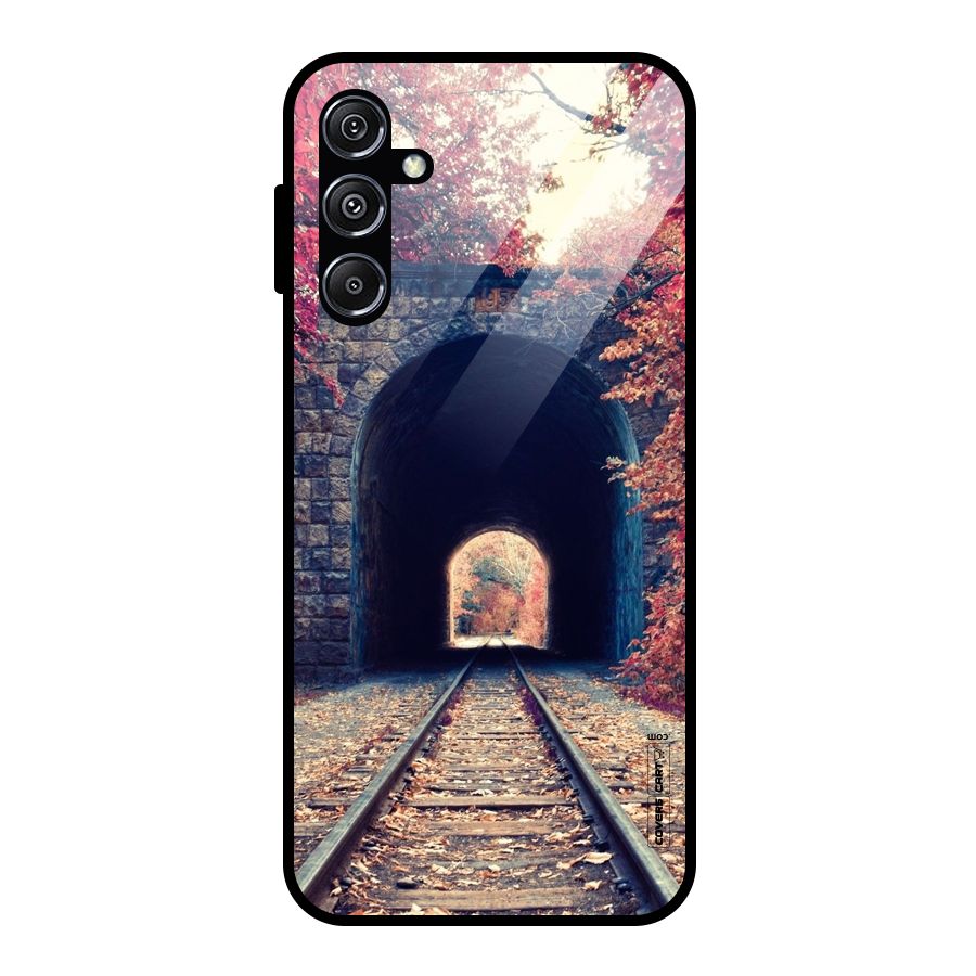 Beautiful Track Glass Back Case for Galaxy M34 5G