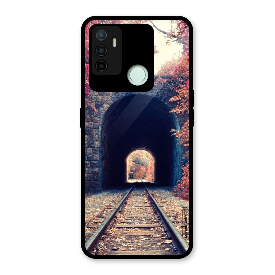 Beautiful Track Glass Back Case for Oppo A53