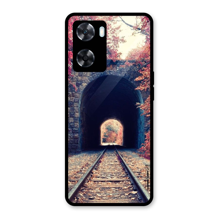 Beautiful Track Glass Back Case for Oppo A77s