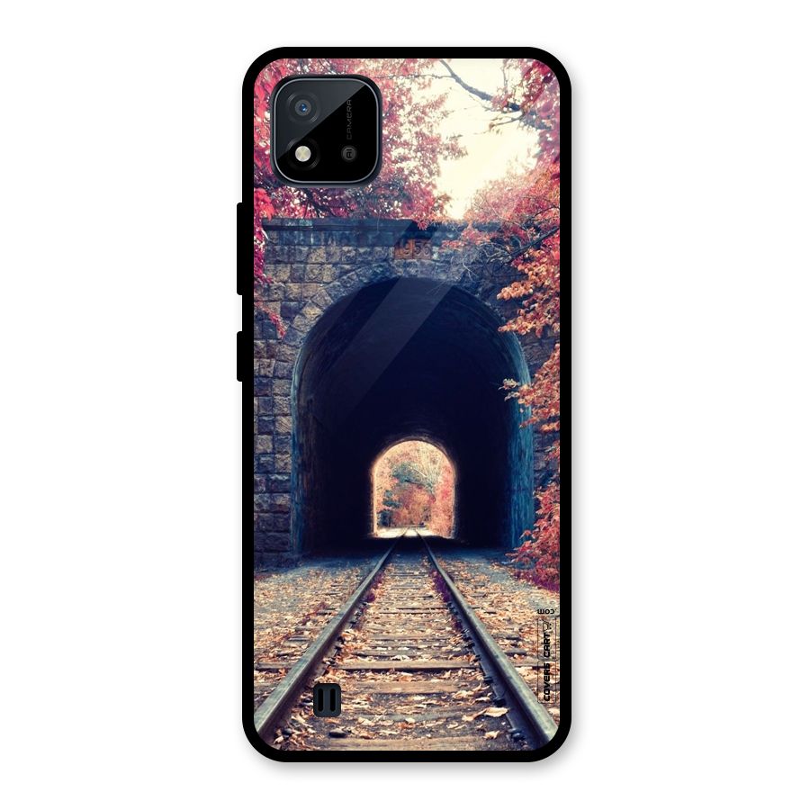 Beautiful Track Glass Back Case for Realme C11 2021