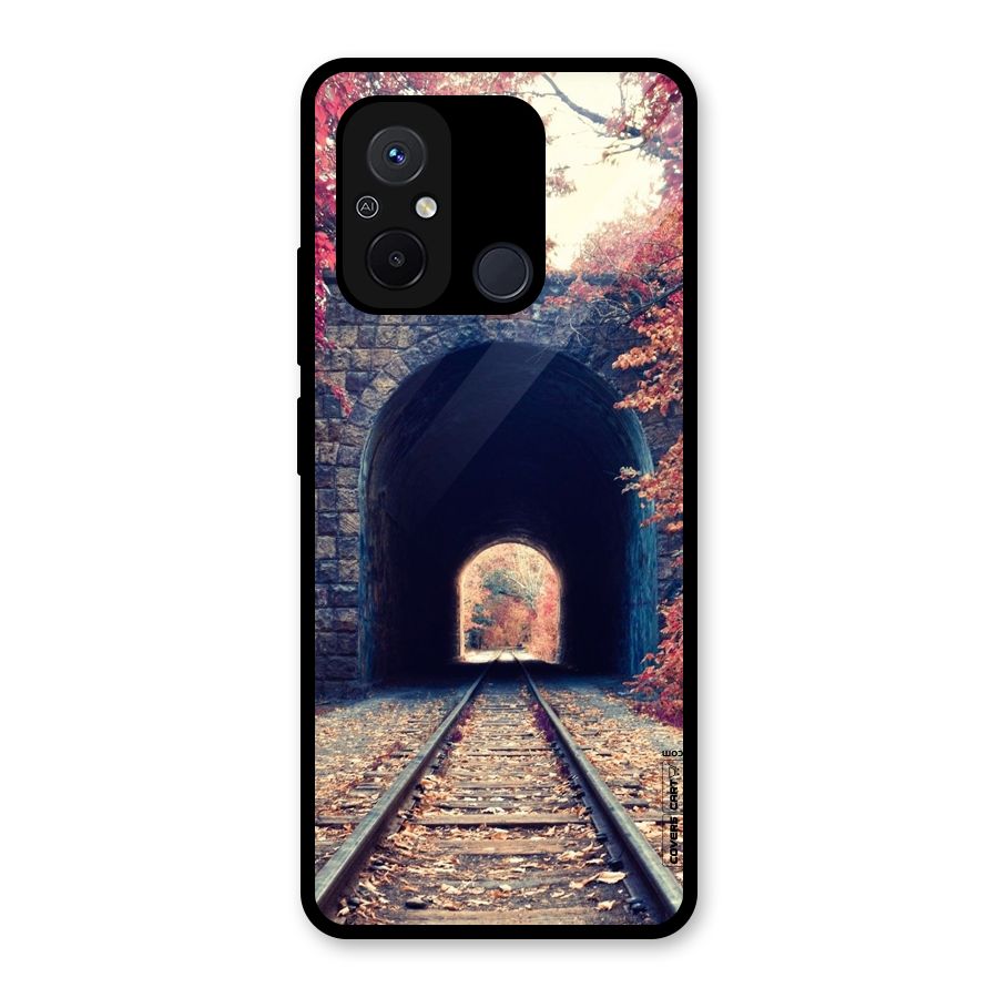 Beautiful Track Glass Back Case for Redmi 12C