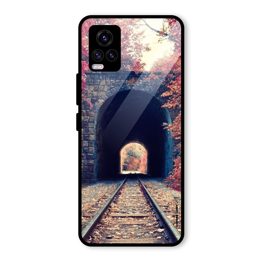Beautiful Track Glass Back Case for Vivo V20 2021