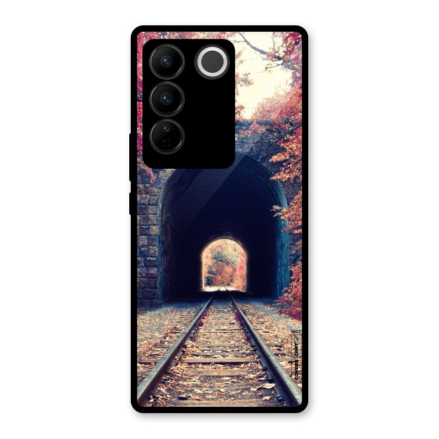 Beautiful Track Glass Back Case for Vivo V27