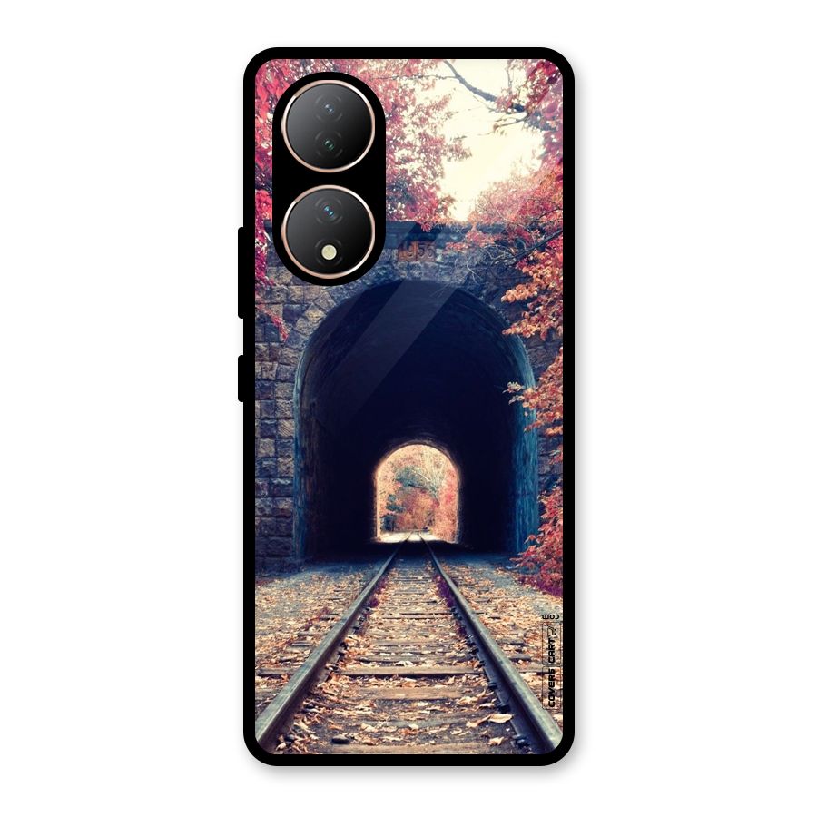 Beautiful Track Glass Back Case for Vivo Y100A