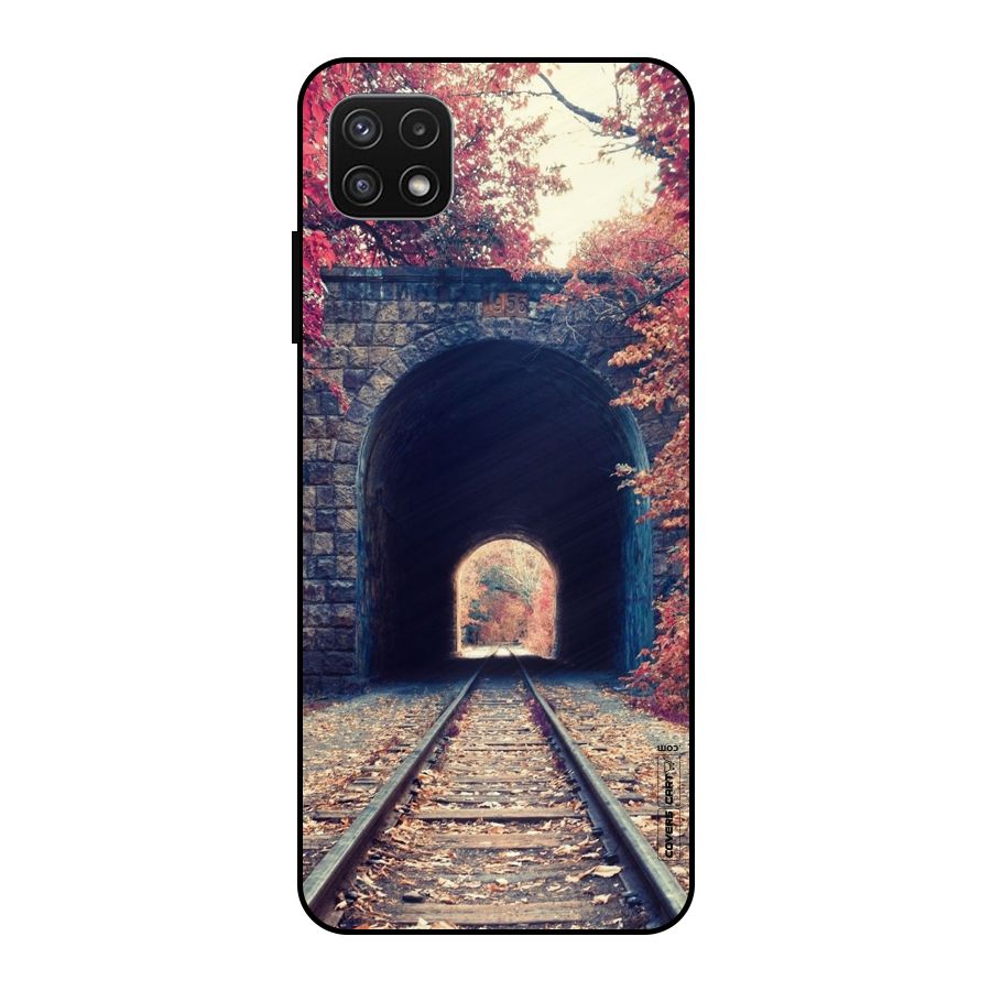 Beautiful Track Metal Back Case for Galaxy A22 5G