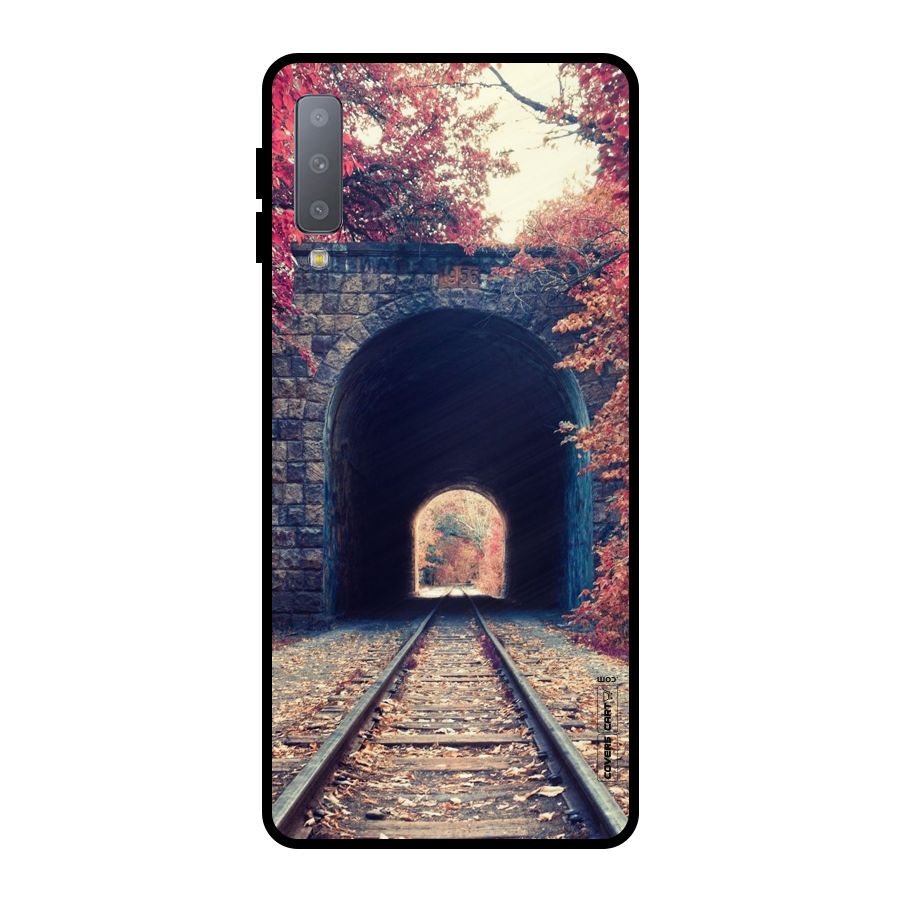 Beautiful Track Metal Back Case for Galaxy A7 (2018)