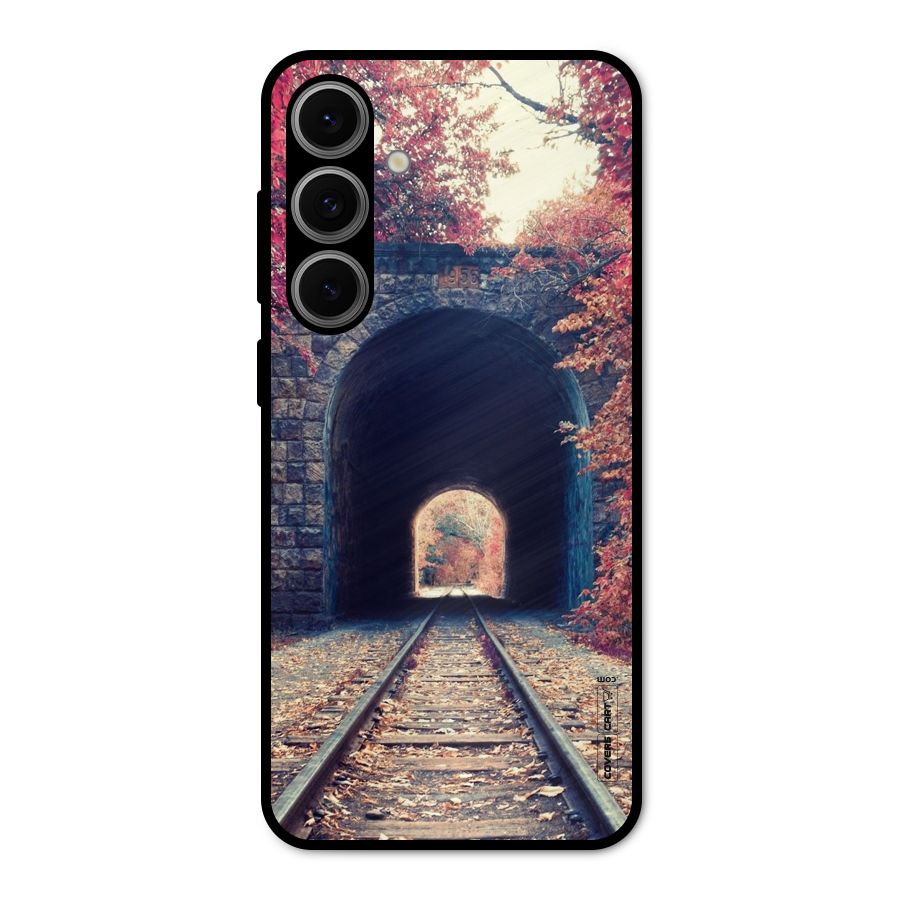 Beautiful Track Metal Back Case for Galaxy S24 FE