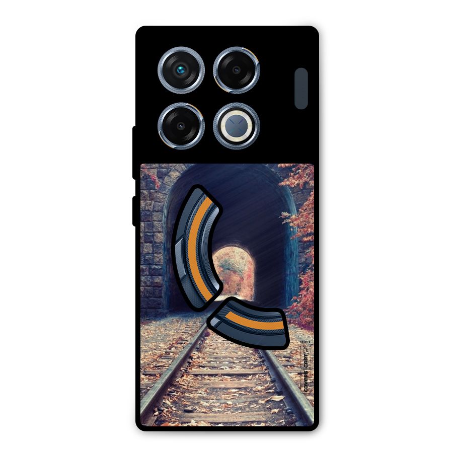 Beautiful Track Metal Back Case for Infinix GT 20 Pro