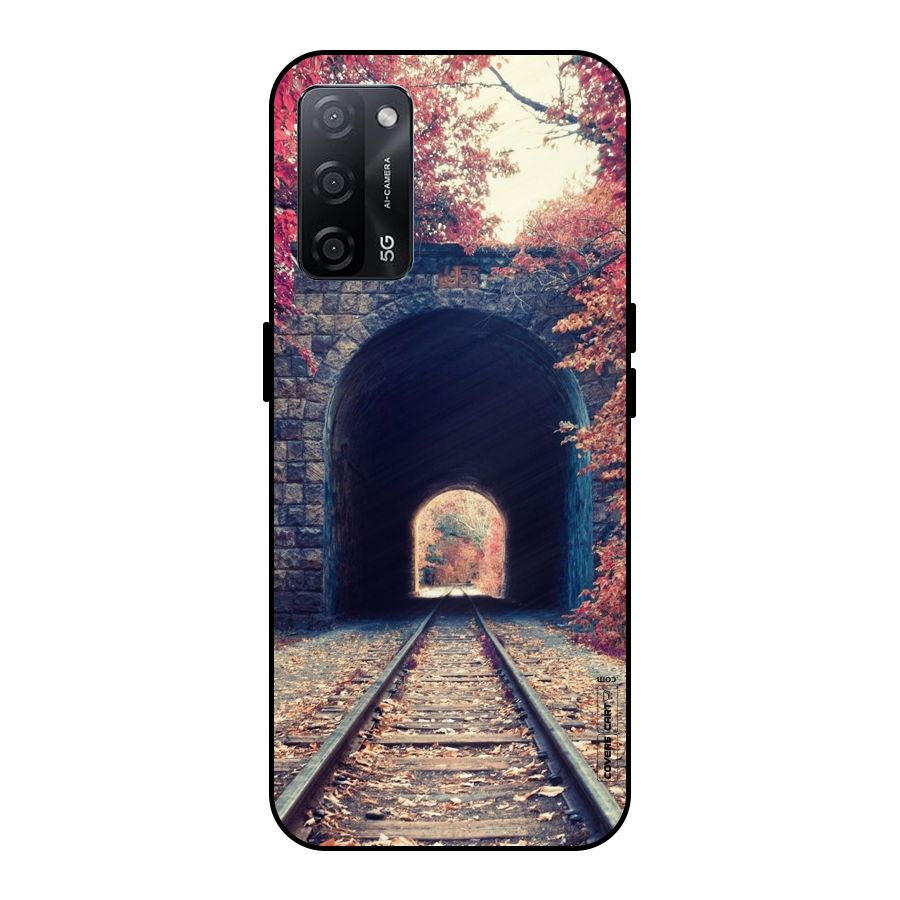 Beautiful Track Metal Back Case for Oppo A53s 5G