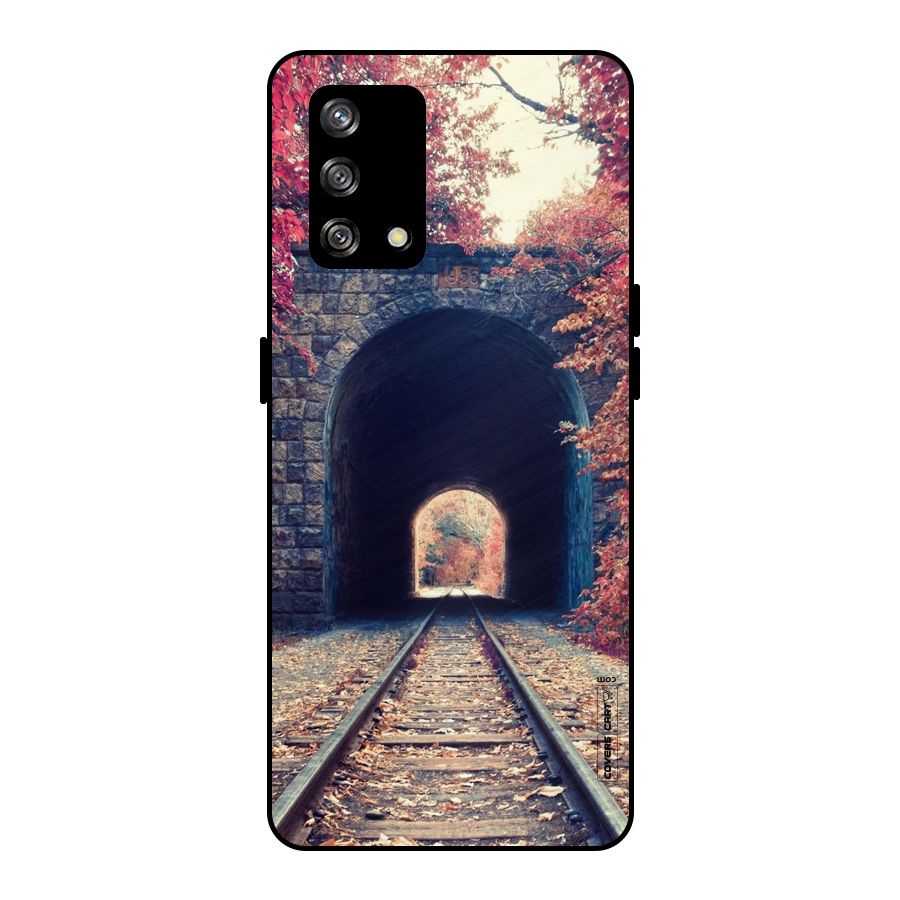 Beautiful Track Metal Back Case for Oppo F19