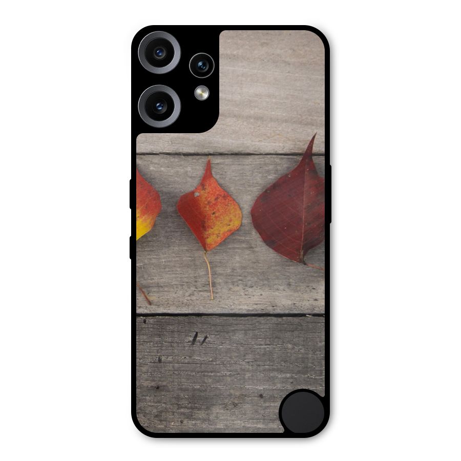 Beautiful Wood Leafs Metal Back Case for Nothing CMF Phone 2 Pro