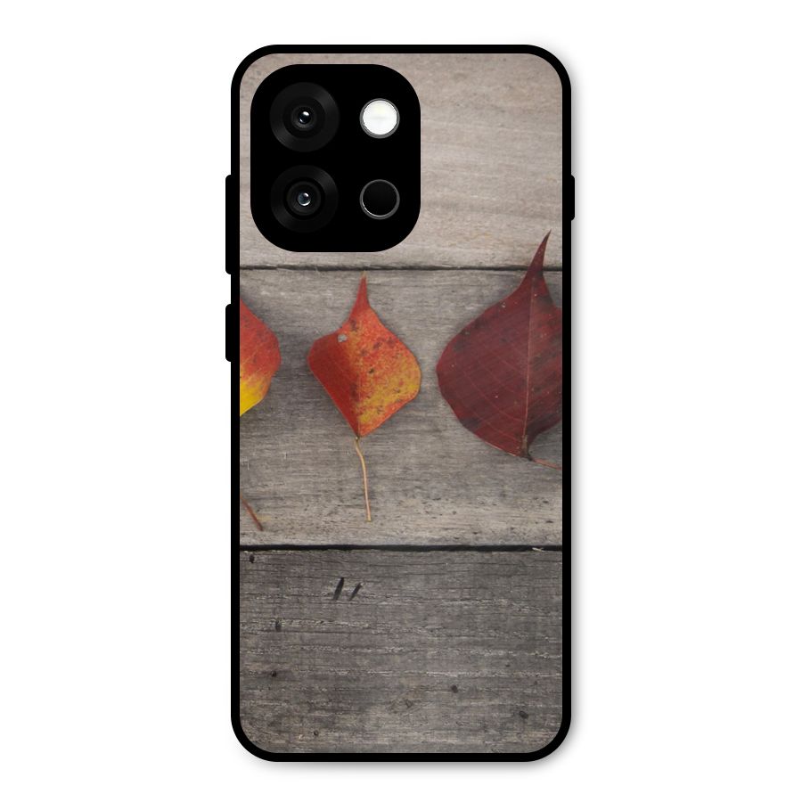 Beautiful Wood Leafs Metal Back Case for OnePlus 13s